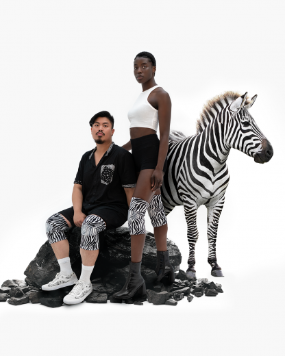 zefir zebra knee pads duo